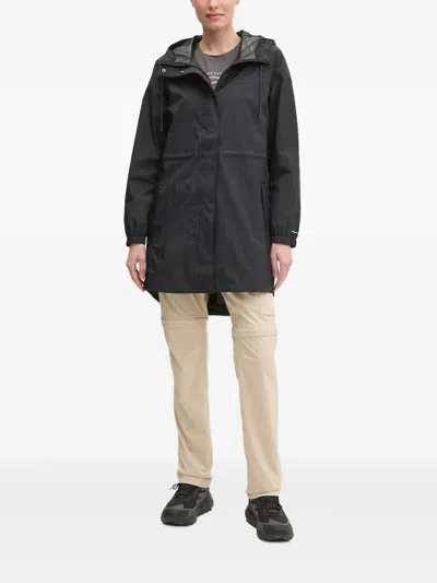 Columbia Hooded Drawstring-waist Jacket In Black