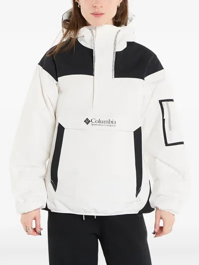 Columbia Hooded Insulated Pullover In White