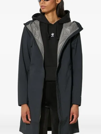 Columbia Hooded Parka Coat In Blue