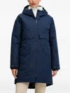 Columbia Hooded Pocket Coat In Blue