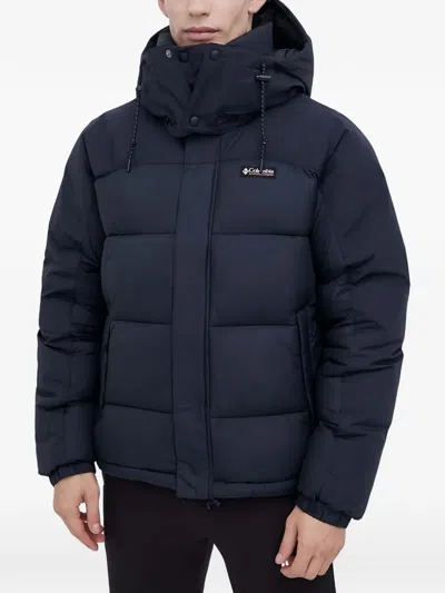 Columbia Hooded Puffer Jacket In Blue