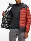 Columbia Hooded Quilted Down Jacket In Red