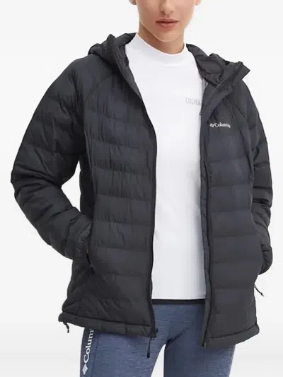 Columbia Hooded Quilted Puffer Jacket In Black