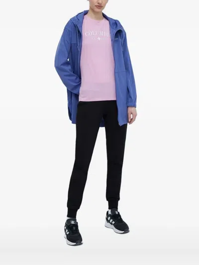 Columbia Hooded Softshell Jacket In Blue