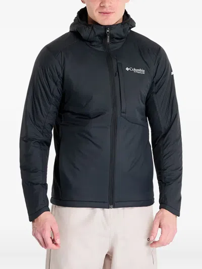 Columbia Hooded Stretch Insulated Jacket In Black