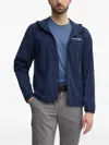 Columbia Hooded Zip-front Jacket In Blue