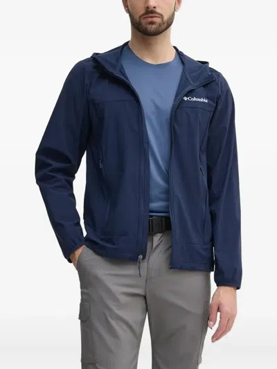Columbia Hooded Zip-front Jacket In Blue