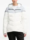 Columbia Hooded Zipped Ski Jacket In White