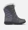 Columbia Ice Maiden Ii 1554171 Snow Boot Women 6 Gray Faux Fur Waterproof Khd627