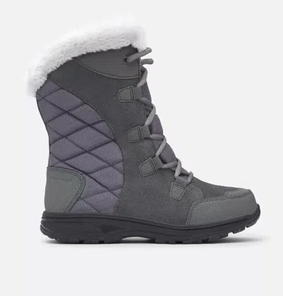 Columbia Ice Maiden Ii 1554171 Snow Boot Women 6 Gray Faux Fur Waterproof Khd627
