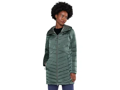 Columbia Joy Peak Ii Mid Jacket Women's Coat Sedona Sage Shine: Md, Polyester In Green