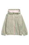 Columbia Kids' Center Ridge Ii Hooded Jacket In Neutral