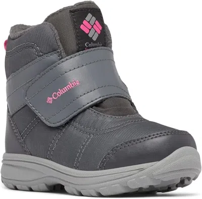 Columbia Kids' Fairbanks 2044191-053gray Waterproof Ankle Snow Boot Rhs6317
