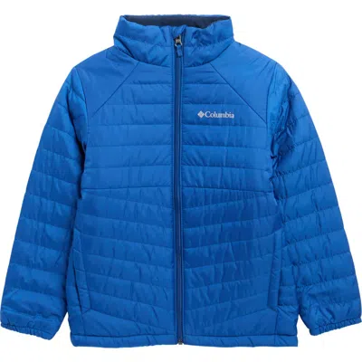 Columbia Kids' Hunter Cove Fleece Lined Puffer Jacket In Blue