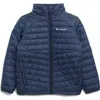 Columbia Kids' Hunter Cove Fleece Lined Puffer Jacket In Collegiate Navy