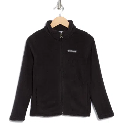 Columbia Kids' Thornhead Faux Shearling Jacket In Black