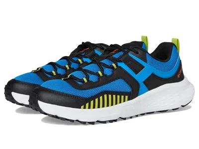 Columbia Konostm Low (little Kid/big Kid) Kid's Shoes Compass Blue/black : 4 Big Kid M, Lace/leather/mesh