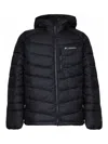 Columbia Logo-print Hooded Padded Jacket In Black