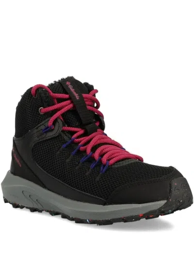 Columbia Lace-up Mesh Boots In Black