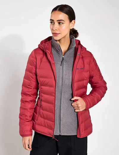 Columbia Lake 22 Ii Down Hooded Jacket In Red