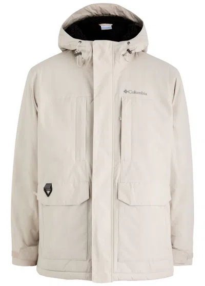 Columbia Landroamer Hooded Nylon Jacket In Cream
