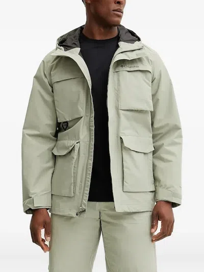 Columbia Landroamer Ii Hooded Flap-pocket Jacket In Green