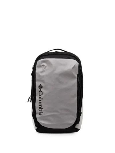 Columbia Landroamer Logo-print Panelled Backpack In Gray