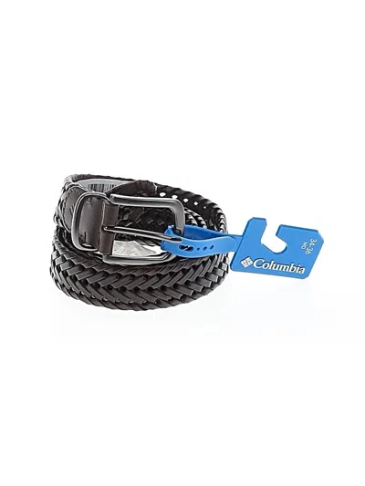 Pre-owned Columbia Leather Belt In Black