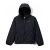 Columbia Little & Big Kid Girls Hooded Water Resistant Heavyweight Quilted Jacket In Black
