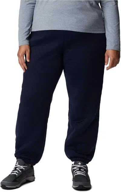 Columbia Plus Size Lodge Quilted Joggers Womens Regular Dark Nocturnal Red429 In Blue