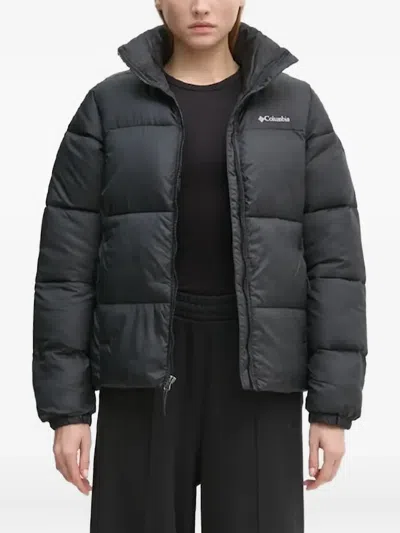 Columbia Logo-detail Puffer Jacket In Black