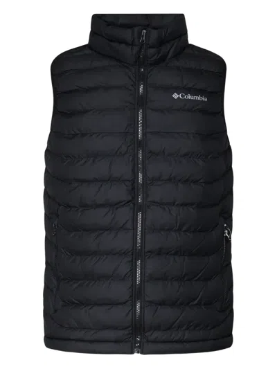 Columbia Logo-patch Gilet In Black
