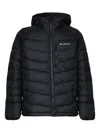 Columbia Logo-print Hooded Padded Jacket In Black