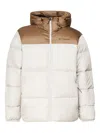 Columbia Logo-print Puffer Jacket In White