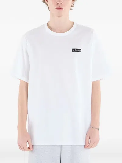 Columbia Logo-detail T-shirt In Black