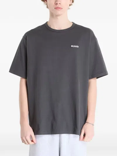 Columbia Logo-detail T-shirt In Blue