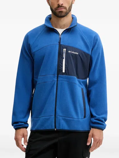 Columbia Logo-embroidered Sweatshirt In Blue