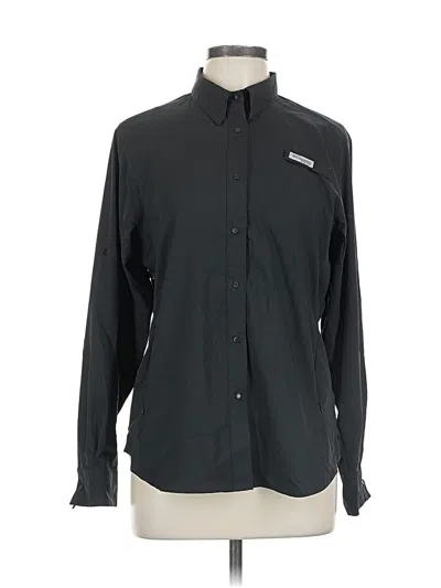 Pre-owned Columbia Long Sleeve Blouse In Black