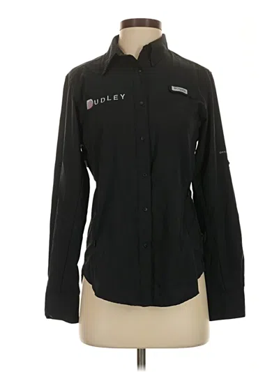 Pre-owned Columbia Long Sleeve Blouse In Black