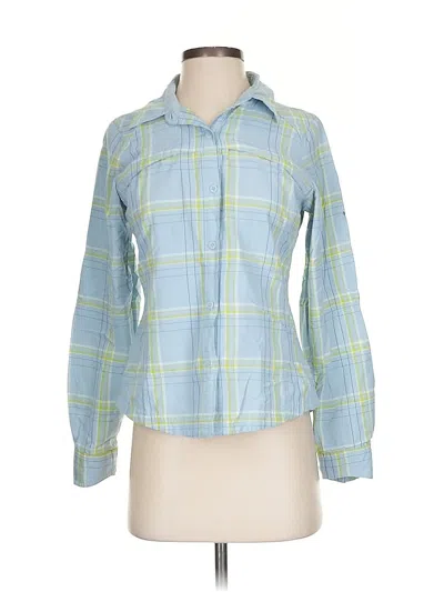 Pre-owned Columbia Long Sleeve Blouse In Blue