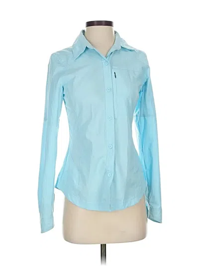 Pre-owned Columbia Long Sleeve Blouse In Blue