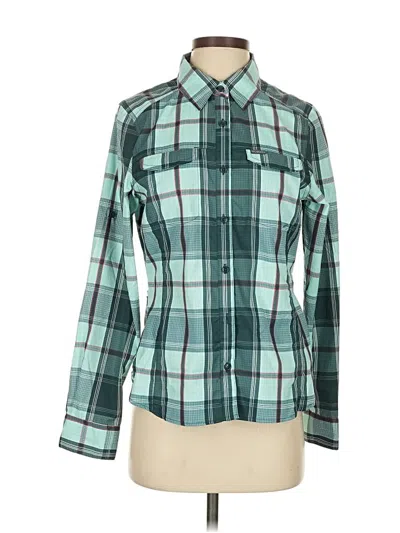 Pre-owned Columbia Long Sleeve Blouse In Blue