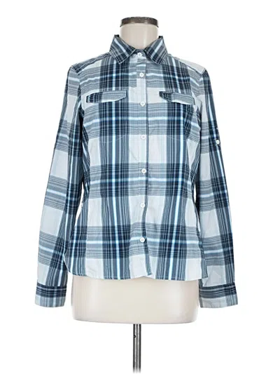 Pre-owned Columbia Long Sleeve Blouse In Blue