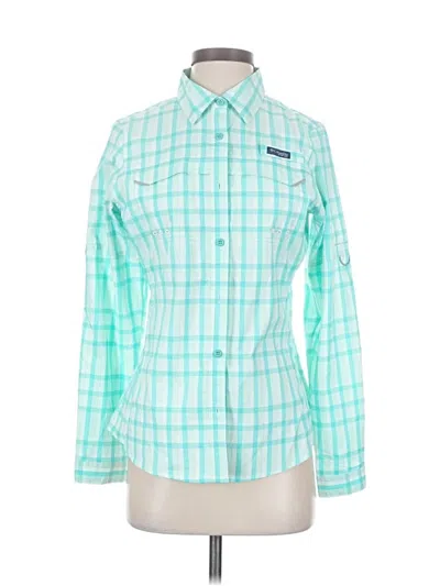 Pre-owned Columbia Long Sleeve Blouse In Blue