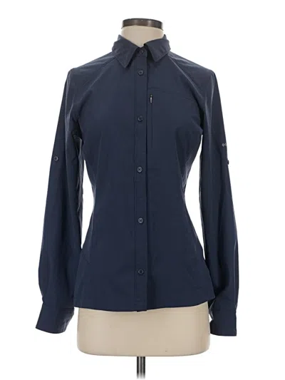 Pre-owned Columbia Long Sleeve Blouse In Blue