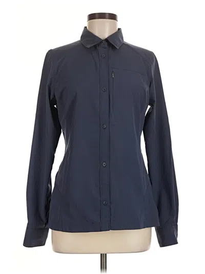 Pre-owned Columbia Long Sleeve Blouse In Blue