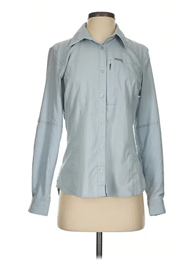 Pre-owned Columbia Long Sleeve Blouse In Blue