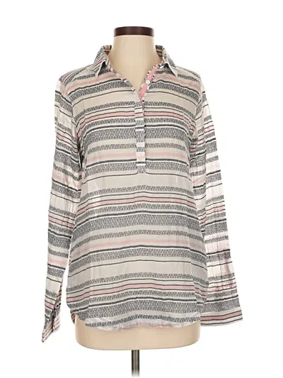 Pre-owned Columbia Long Sleeve Blouse In Gray