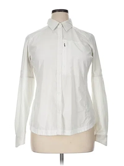 Pre-owned Columbia Long Sleeve Blouse In Ivory