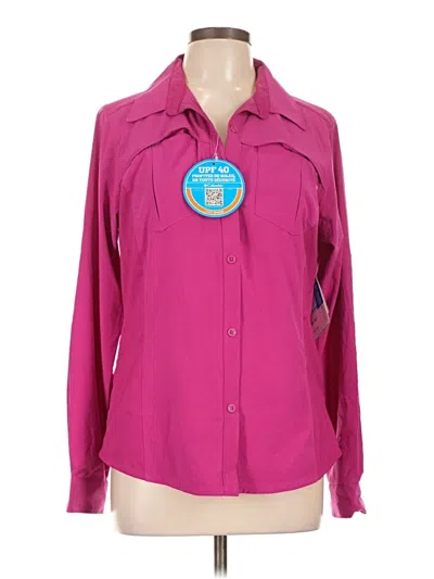 Columbia Long Sleeve Blouse In Pink